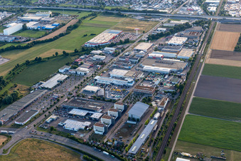 Industriegebiet Am Mantel in Bruchsal im Bundesland Baden-Württemberg, Deutschland