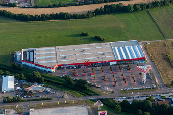 Luftbild von BAUHAUS Bruchsal im Bundesland Baden-Württemberg, Deutschland