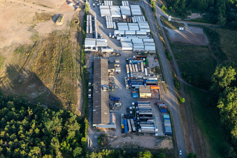 Luftbild von HeKa Herzog GmbH im Ortsteil Neudorf in Graben-Neudorf im Bundesland Baden-Württemberg, Deutschland