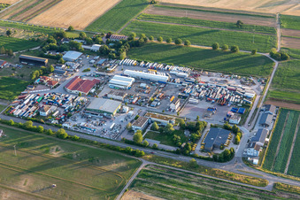 Industriegebiet Karl-Löschstr in Lingenfeld im Bundesland Rheinland-Pfalz, Deutschland