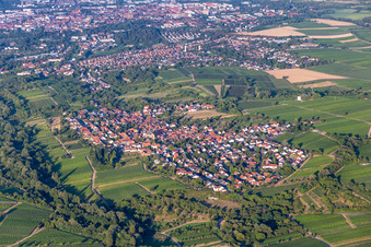 Drohnenaufname von Ortsteil Arzheim in Landau in der Pfalz im Bundesland Rheinland-Pfalz, Deutschland