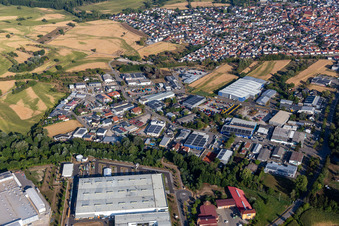 Gewerbegebiet Industriestr in Hagenbach im Bundesland Rheinland-Pfalz, Deutschland