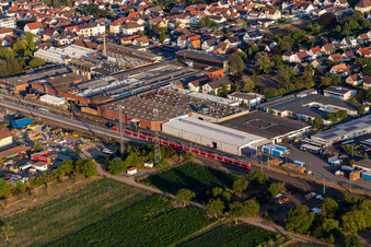 Gemeindewerke Haßloch GmbH an der Bahnlinie im Bundesland Rheinland-Pfalz, Deutschland