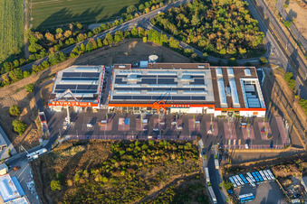 Luftbild von BAUHAUS Haßloch im Bundesland Rheinland-Pfalz, Deutschland