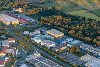 Luftbild von Sanitätshaus Römer GmbH & Co. KG in Herxheim bei Landau im Bundesland Rheinland-Pfalz, Deutschland