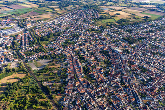 Luftbild von Schifferstadt im Bundesland Rheinland-Pfalz, Deutschland