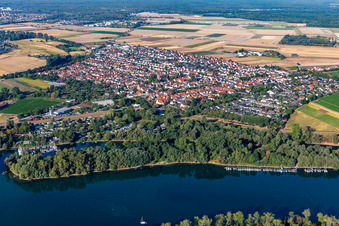 Luftbild von Otterstadt im Bundesland Rheinland-Pfalz, Deutschland
