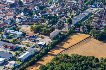 Rheinzabern im Bundesland Rheinland-Pfalz, Deutschland aus der Luft