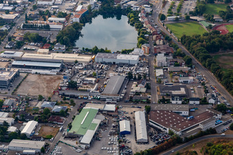 RONAL GmbH vor dem Waldsee in Forst im Bundesland Baden-Württemberg, Deutschland