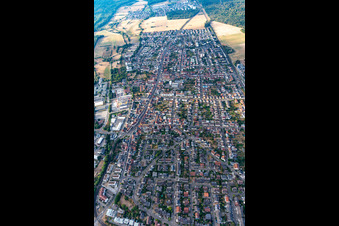 Ortsteil Blankenloch in Stutensee im Bundesland Baden-Württemberg, Deutschland von oben