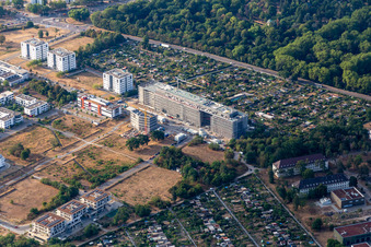 Technologiepark Karlsruhe, Neubau in der Emmy-Noether-Straße im Ortsteil Rintheim im Bundesland Baden-Württemberg, Deutschland
