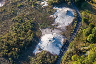 Salse di Nirano Riserva naturale Salse di Nirano in Fiorano Modenese im Bundesland Modena, Italien von oben