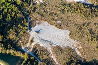 Salse di Nirano Riserva naturale Salse di Nirano in Fiorano Modenese im Bundesland Modena, Italien vom Flugzeug aus