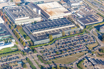 Ferrari S.P.A in Maranello im Bundesland Modena, Italien vom Flugzeug aus