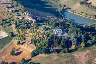 Luftaufnahme von Fiorano Modenese im Bundesland Modena, Italien