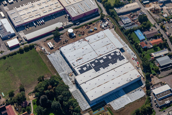 Hornbach Zentral Lager Erweiterung im Ortsteil Dreihof in Essingen im Bundesland Rheinland-Pfalz, Deutschland