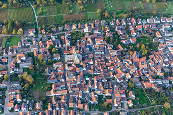 Luftbild von Ortsteil Arzheim in Landau in der Pfalz im Bundesland Rheinland-Pfalz, Deutschland