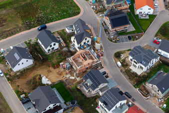 Luftaufnahme von Neubaugebiet K2 in Kandel im Bundesland Rheinland-Pfalz, Deutschland