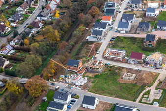 Neubaugebiet K2 in Kandel im Bundesland Rheinland-Pfalz, Deutschland aus der Luft