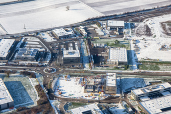 Transac Intern. im Winter bei Schnee in Rülzheim im Bundesland Rheinland-Pfalz, Deutschland