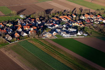 Rue de la Chappelle in Niederlauterbach im Bundesland Bas-Rhin, Frankreich