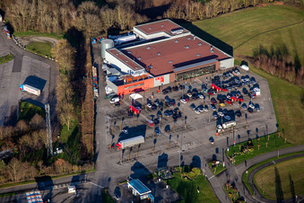 Carrefour Supermarkt in Scheibenhard im Bundesland Bas-Rhin, Frankreich