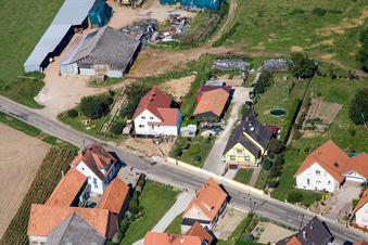 Salmbach im Bundesland Bas-Rhin, Frankreich vom Flugzeug aus