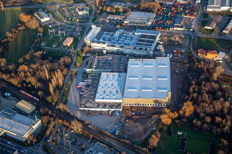 Schrägluftbild von Biffar GmbH & Co. KG in Edenkoben im Bundesland Rheinland-Pfalz, Deutschland