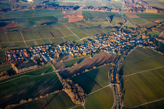 Niederhorbach von Südwesten im Bundesland Rheinland-Pfalz, Deutschland