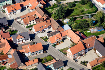 Schleithal im Bundesland Bas-Rhin, Frankreich aus der Luft