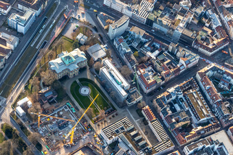 Bundesgerichtshof im Erbgroßherzoglichen Palais im Ortsteil Innenstadt-West in Karlsruhe im Bundesland Baden-Württemberg, Deutschland