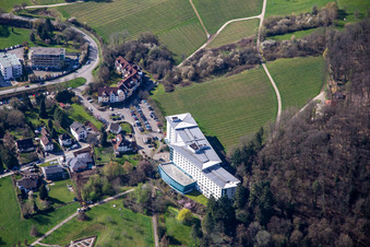 Kräutergarten, Kurpark Bad Bergzabern unterhalb der  Edith-Stein-Fachklinik Klinik für Neurologie im Bundesland Rheinland-Pfalz, Deutschland