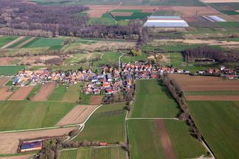 Hergersweiler von Süden im Bundesland Rheinland-Pfalz, Deutschland