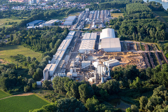 Luftbild von Rheinspan GmbH & Co. KG in Germersheim im Bundesland Rheinland-Pfalz, Deutschland