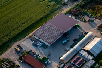 Halle von Biohof Kugelmann in Kandel im Bundesland Rheinland-Pfalz, Deutschland