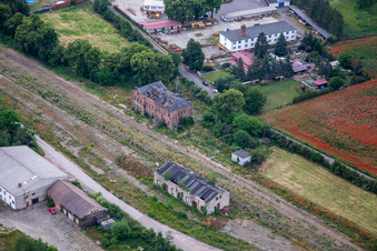 Ruine an der Vater-Jahn-Straße im Ortsteil Ermsleben in Falkenstein im Bundesland Sachsen-Anhalt, Deutschland