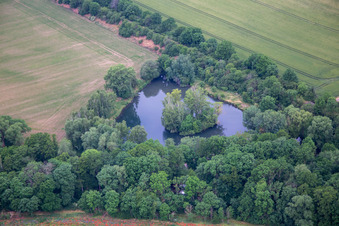 Pappelteich im Ortsteil Ermsleben in Falkenstein im Bundesland Sachsen-Anhalt, Deutschland