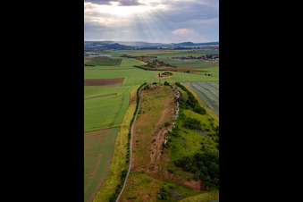 Teufelsmauer (Königsstein) im Ortsteil Weddersleben in Thale im Bundesland Sachsen-Anhalt, Deutschland von oben