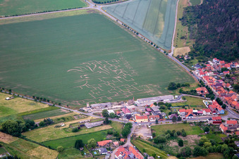Feldlabyrinth Ferienhaus Hof Konietzke im Ortsteil Westerhausen in Thale im Bundesland Sachsen-Anhalt, Deutschland
