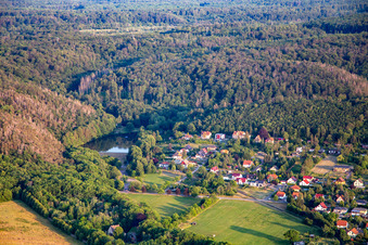Waldbad Osterteich im Ortsteil Gernrode in Quedlinburg im Bundesland Sachsen-Anhalt, Deutschland