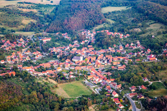 Heimburg von Nordwesten in Blankenburg im Bundesland Sachsen-Anhalt, Deutschland