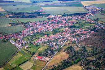 Westerhausen von Südwesten in Thale im Bundesland Sachsen-Anhalt, Deutschland