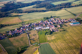 Luftbild von Ortsteil Piskaborn in Mansfeld im Bundesland Sachsen-Anhalt, Deutschland