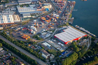 ID Logistics an der alten Schiffbrückenstr in Germersheim im Bundesland Rheinland-Pfalz, Deutschland