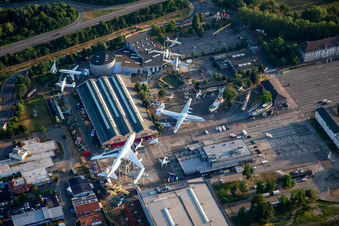 Drohnenbild von Technik Museum Speyer im Bundesland Rheinland-Pfalz, Deutschland