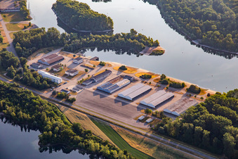 Wasserübungsplatz Reffenthal am Angelhofer Altrhein in Speyer im Bundesland Rheinland-Pfalz, Deutschland