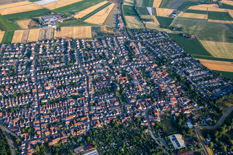 Mannheimer Straße in Otterstadt im Bundesland Rheinland-Pfalz, Deutschland