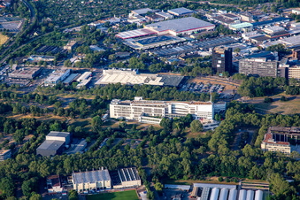 TECHNOSEUM von Norden im Ortsteil Oststadt in Mannheim im Bundesland Baden-Württemberg, Deutschland