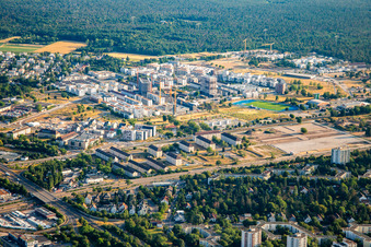 E Franklin Wohnanlage im Ortsteil Käfertal in Mannheim im Bundesland Baden-Württemberg, Deutschland