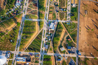 Treffpunkt Baden-Württemberg im Spinelli-Park der Bundesgartenschau Mannheim BUGA 2023 im Ortsteil Käfertal, Deutschland